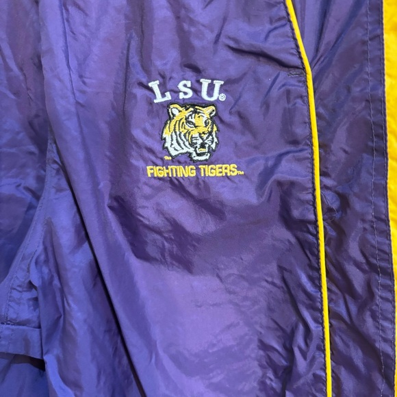 Starter youth LSU fighting Tigers track pants purple 18 - Picture 2 of 5